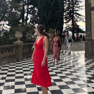 Simons Vibrant Red Midi Dress